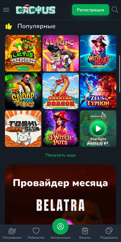 Игровые автоматы Кактус